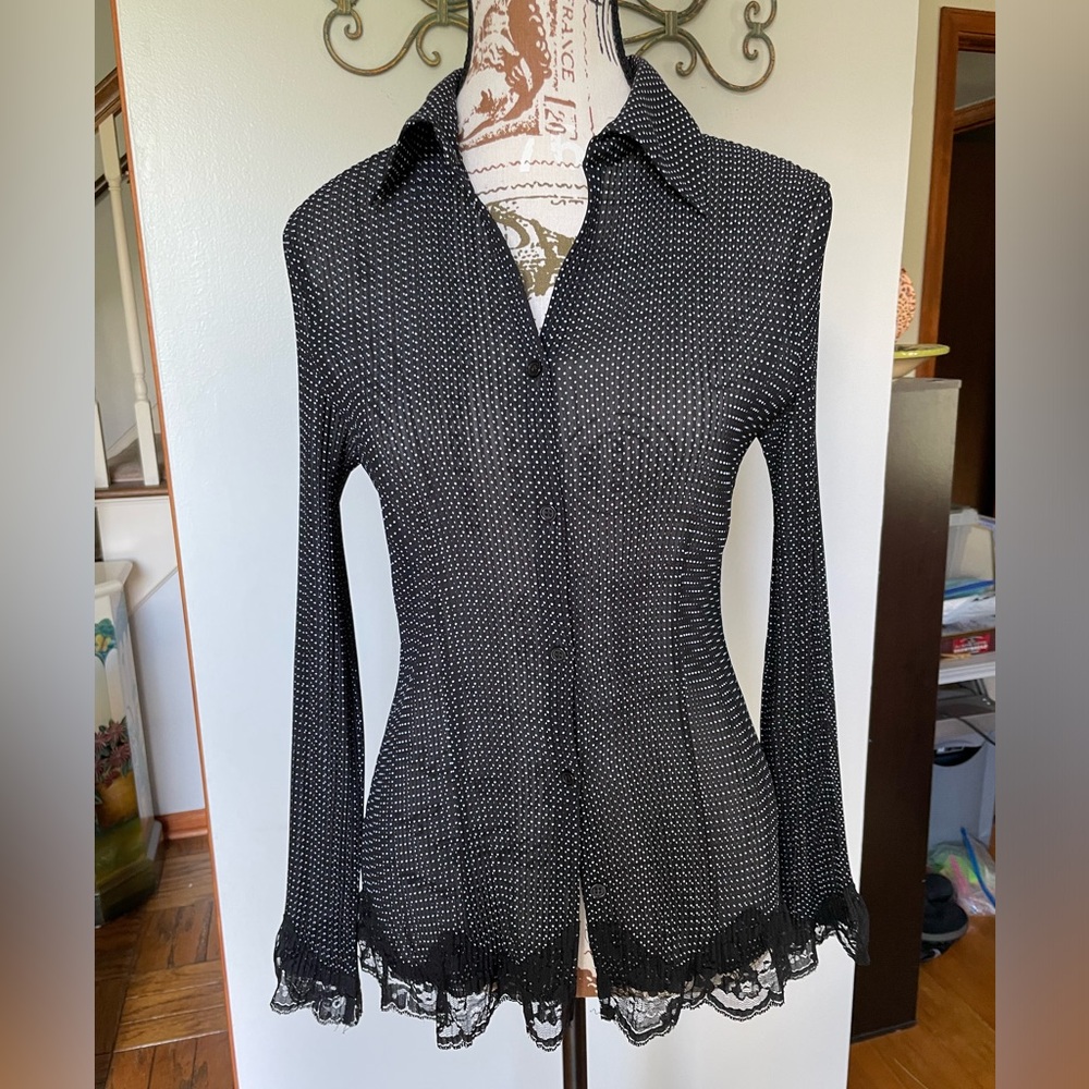 NWOT Apt. 9 Crinkle Blouse, Size S
